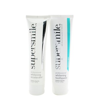 Professional Whitening System: Toothpaste 119g/4.2oz + Accelerator 102g/3.6oz (Box Slightly Damaged