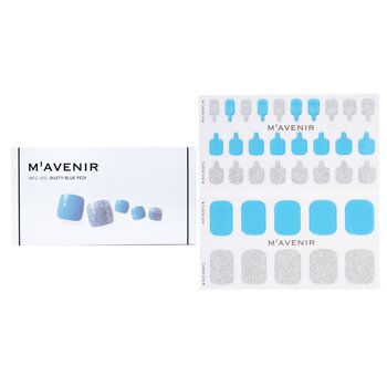 Nail Sticker (Assorted Colour) - # Dusty Blue Pedi