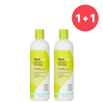 DevaCurl ?1+1 Set?No-Poo Original (Zero Lather Conditioning Cleanser - For Curly Hair)